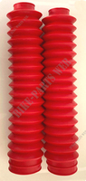 Fourche, soufflets rouge Honda XLR250, XLR350, XLR400, XLR500 et XLR600 39mm